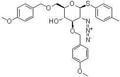 CAS # 501089-16-3, 4-Methylphenyl 2-azido-2-deoxy-3,6-bis-O-[(4-methoxyphenyl)methyl]-1-thio-beta-D-glucopyranoside