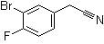 structure of CAS# 501420-63-9, 3-Bromo-4-fluorobenzeneacetonitrile