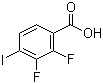 2,3-二氟-4-碘苯甲酸分子结构 (CAS 501433-05-2)
