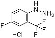 structure of CAS# 502496-21-1, 4-氟-2-(三氟甲基)苯肼盐酸盐