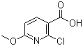 structure of CAS# 503000-87-1, 2-Chloro-6-methoxynicotinic acid