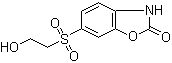 structure of CAS# 5031-74-3, 6-(2-羟乙基砜基)苯并恶唑酮