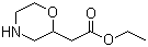structure of CAS# 503601-25-0, Ethyl 2-(morpholin-2-yl)acetate