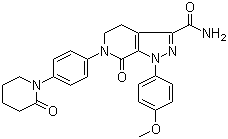 structure of CAS# 503612-47-3, 阿哌沙班