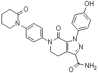CAS # 503612-76-8, 1-(4-Hydroxyphenyl)-7-oxo-6-[4-(2-oxopiperidin-1-yl)phenyl]-4,5,6,7-tetrahydro-1H-pyrazolo[3,4-c]pyridine-3-carboxamide