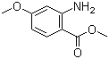 structure of CAS# 50413-30-4, 2-Amino-4-methoxybenzoic acid methyl ester