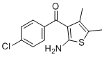 CAS # 50508-66-2, 2-Amino-3-(4-chlorobenzoyl)-4,5-dimethylthiophene, [2-Amino-4,5-di(methyl)thiophen-3-yl](4-chlorophenyl)methanone
