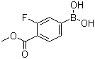 structure of CAS# 505083-04-5, 3-氟-4-甲氧羰基苯硼酸
