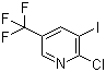 structure of CAS# 505084-56-0, 2-氯-3-碘-5-(三氟甲基)吡啶