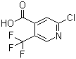 structure of CAS# 505084-58-2, 2-氯-5-三氟甲基吡啶-4-甲酸