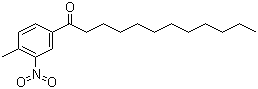 CAS # 50671-18-6, 4-Methyl-3-nitrolaurophenone, 1-(4-Methyl-3-nitrophenyl)-1-dodecanone