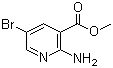 structure of CAS# 50735-34-7, Methyl 2-amino-5-bromonicotinate