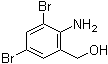 structure of CAS# 50739-76-9, 2-Amino-3,5-dibromobenzyl alcohol