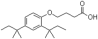 structure of CAS# 50772-35-5, 4-(2',4'-二特戊基苯氧基)-丁酸