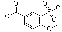 CAS 登录号：50803-29-7, 3-氯磺酰基-4-甲氧基苯甲酸, 3-磺酰氯-4-甲氧基苯甲酸