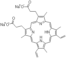 structure of CAS# 50865-01-5, 原卟啉钠
