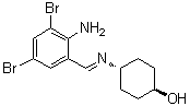 structure of CAS# 50910-53-7, 反式-4-[[(2-氨基-3,5-二溴苯基)亚甲基]氨基]环己醇