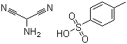 structure of CAS# 5098-14-6, 2-Aminomalononitrile 4-methylbenzenesulphonate