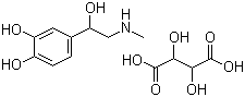 structure of CAS# 51-42-3, Epinephrine bitartrate