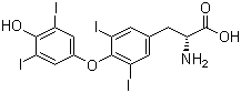 structure of CAS# 51-49-0, D-甲状腺素