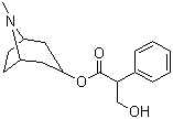 structure of CAS# 51-55-8, 阿托品