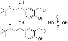 structure of CAS# 51022-70-9, Albuterol sulfate