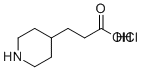 structure of CAS# 51052-79-0, 3-(Piperidin-4-yl)propanoic acid hydrochloride