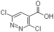 structure of CAS# 51149-08-7, 3,6-Dichloropyridazine-4-carboxylic acid
