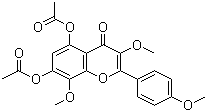 5,7-Diacetoxy-3,4',8-trimethoxyflavone molecular structure (CAS 5128-43-8)
