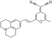 structure of CAS# 51325-95-2, 4-(二氰基亚甲基)-2-甲基-6-[2-(2,3,6,7-四氢-1H,5H-苯并[ij]喹嗪-9-基)乙烯基]-4H-吡喃