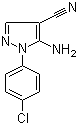 structure of CAS# 51516-67-7, 5-氨基-1-(4-氯苯基)-1H-吡唑-4-甲腈