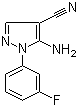 structure of CAS# 51516-71-3, 5-氨基-1-(3-氟苯基)-1H-吡唑-4-甲腈