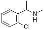 structure of CAS# 51586-22-2, 1-(2-Chlorophenyl)-N-methylethanamine