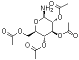 structure of CAS# 51642-81-0, beta-D-Glucopyranosylamine 2,3,4,6-tetraacetate