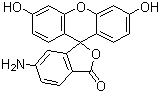 structure of CAS# 51649-83-3, 6-Aminofluorescein