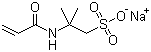 structure of CAS# 5165-97-9, 2-甲基-2-[(1-氧代-2-丙烯基)氨基]-1-丙磺酸钠盐