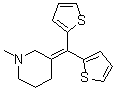 CAS # 5169-78-8, Tipepidine, 3-(Di-2-thienylmethylene)-1-methylpiperidine, 3-(Dithien-2-ylmethylene)-1-methylpiperidine, Asverin, At 327, CR 662, Tipedine