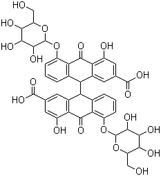 structure of CAS# 517-43-1, Sennosides