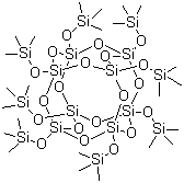 structure of CAS# 51777-38-9, 三甲基硅烷基笼形聚倍半硅氧烷