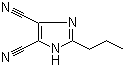 structure of CAS# 51802-42-7, 2-丙基-1H-咪唑-4,5-二甲腈