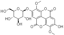 structure of CAS# 51803-68-0, 3,3'-二-O-甲基柔花酸-4'-O-beta-D-吡喃葡萄糖苷
