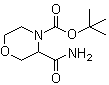 structure of CAS# 518047-39-7, 4-(叔丁氧羰基)吗啉-3-甲酰胺
