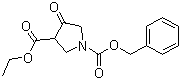 structure of CAS# 51814-19-8, N-Cbz-4-氧代-3-吡咯烷甲酸乙酯