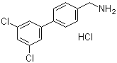 structure of CAS# 518357-39-6, 3',5'-Dichloro-[1,1'-biphenyl]-4-methanamine hydrochloride