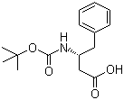 structure of CAS# 51871-62-6, (S)-3-(Boc-amino)-4-phenylbutyric acid