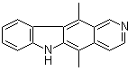 structure of CAS# 519-23-3, 5,11-Dimethyl-6H-pyrido[4,3-b]carbazole