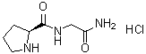 structure of CAS# 51952-37-5, L-脯氨酰甘氨酰胺单盐酸盐