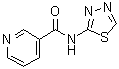 structure of CAS# 51987-99-6, N-(1,3,4-噻二唑-2-基)吡啶-3-甲酰胺