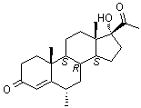 structure of CAS# 520-85-4, Medoxyprogesterone
