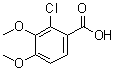 structure of CAS# 52009-53-7, 2-氯-3,4-二甲氧基苯甲酸